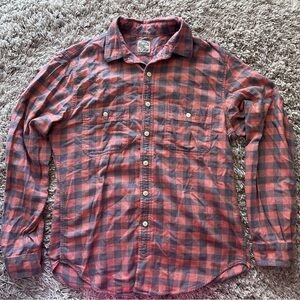 J. Crew Plaid Button-Down Shirt- Medium